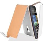 Weiße Cadorabo HTC One Max Cases Art: Flip Cases aus Kunststoff 