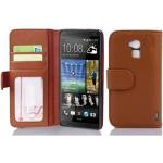 Braune Cadorabo HTC One Max Cases Art: Flip Cases 