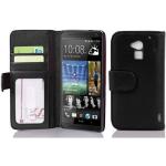 Schwarze Cadorabo HTC One Max Cases Art: Flip Cases 