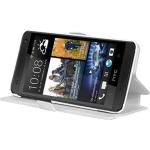 Weiße Cadorabo HTC One Mini Cases Art: Flip Cases mini 