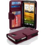 Lila Cadorabo HTC One X Cases Art: Flip Cases aus Kunststoff 