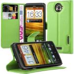 Mintgrüne Cadorabo HTC One X Cases Art: Flip Cases aus Kunststoff 