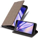 Braune Cadorabo HTC U Ultra Cases Art: Flip Cases aus Kunststoff 