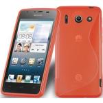Rote Cadorabo Huawei Ascend G510 Hüllen Art: Bumper Cases aus Silikon 