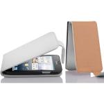 Weiße Cadorabo Huawei Ascend G525 Cases Art: Flip Cases aus Kunststoff 