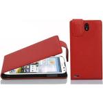 Rote Cadorabo Huawei Ascend G610 Cases Art: Flip Cases aus Kunstleder 