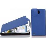 Royalblaue Cadorabo Huawei Ascend G610 Cases Art: Flip Cases aus Kunststoff 