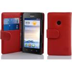 Rote Cadorabo Huawei Ascend Y330 Cases Art: Flip Cases aus Kunststoff 