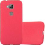 Rote Cadorabo Huawei G7 Cases Art: Bumper Cases aus Silikon 