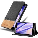 Reduzierte Schwarze Elegante Cadorabo Huawei Ascend G7 Cases Art: Flip Cases mit Bildern aus Kunstleder klappbar 