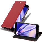 Reduzierte Rote Elegante Cadorabo Huawei P10 Cases Art: Flip Cases mit Bildern aus Kunstleder klappbar 