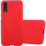 Rote Cadorabo Huawei P20 Hüllen Art: Bumper Cases aus Silikon 