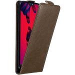 Reduzierte Braune Elegante Cadorabo Huawei P20 Pro Cases Art: Flip Cases mit Bildern aus Kunstleder klappbar 