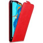 Reduzierte Rote Elegante Cadorabo Huawei P30 Lite Hüllen Art: Flip Cases mit Bildern aus Kunstleder klappbar 