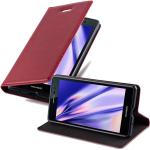 Rote Cadorabo Huawei P7 Cases Art: Flip Cases aus Kunststoff 