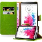 Grüne Cadorabo LG G3 Cases Art: Flip Cases aus Kunststoff 