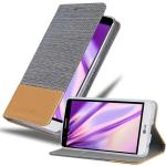Hellgraue Cadorabo LG G3 S Cases Art: Flip Cases aus Kunststoff mini 