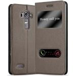 Reduzierte Braune Elegante Cadorabo LG G4 Cases Art: Flip Cases mit Bildern aus Kunstleder klappbar 