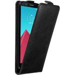 Reduzierte Schwarze Elegante Cadorabo LG G4 Cases Art: Flip Cases mit Bildern aus Kunstleder klappbar 
