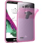 Pinke Cadorabo LG G4s Cases Art: Bumper Cases durchsichtig aus Silikon 