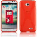 Rote Cadorabo LG L70 Cases Art: Bumper Cases aus Silikon 