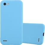Blaue Cadorabo LG Q6 Cases aus Silikon mini 
