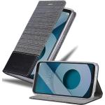 Schwarze Cadorabo LG Q6 Cases Art: Flip Cases 