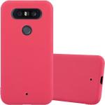 Rote Cadorabo LG Q8 Cases aus Silikon 