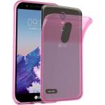 Pinke Cadorabo LG Stylus 3 Cases Art: Bumper Cases durchsichtig aus Silikon 