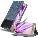 Reduzierte Blaue Elegante Cadorabo LG X Power 2 Cases Art: Flip Cases mit Bildern aus Kunstleder klappbar 
