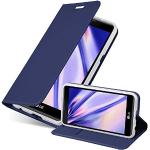 Reduzierte Blaue Elegante Cadorabo LG X Power Cases Art: Gürteltaschen mit Bildern aus Kunstleder klappbar 