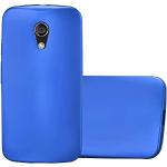 Blaue Cadorabo Moto G2 Cases Art: Bumper Cases mit Bildern aus Silikon 