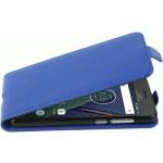 Royalblaue Cadorabo Moto G5 Cases Art: Flip Cases aus Kunststoff 