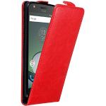 Reduzierte Rote Elegante Cadorabo Moto Z Cases Art: Flip Cases mit Bildern aus Kunstleder klappbar 