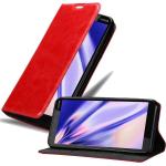 Rote Cadorabo Nokia 1 Plus Hüllen Art: Flip Cases aus Kunstleder 