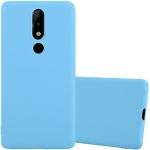 Blaue Elegante Cadorabo Nokia 5.1 Cases Art: Soft Cases mit Bildern aus Gummi kratzfest 