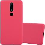 Rote Cadorabo Nokia 5.1 Cases aus Silikon 