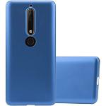 Blaue Elegante Cadorabo Nokia 6 Cases Art: Soft Cases mit Bildern aus Silikon kratzfest 