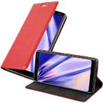 Reduzierte Rote Elegante Cadorabo Nokia 7 Cases Art: Flip Cases mit Bildern aus Kunstleder klappbar 