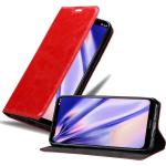 Rote Cadorabo Nokia 8.1 Plus Hüllen Art: Flip Cases aus Kunstleder 