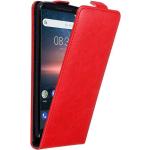 Rote Cadorabo Nokia 8 Cases Art: Flip Cases aus Kunststoff 