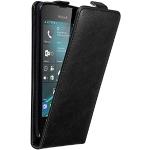 Reduzierte Schwarze Elegante Cadorabo Nokia Lumia 550 Cases Art: Flip Cases mit Bildern aus Kunstleder klappbar 