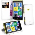 Weiße Cadorabo Nokia Lumia 625 Cases Art: Flip Cases aus Kunststoff 