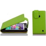 Apfelgrüne Cadorabo Nokia Lumia 630 Cases Art: Flip Cases aus Kunstleder 