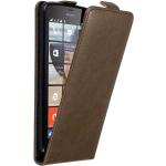Braune Cadorabo Nokia Lumia 640 Cases Art: Flip Cases aus Kunststoff 