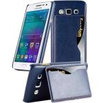 Blaue Cadorabo Samsung Galaxy A3 Hüllen Art: Flip Cases 