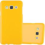 Gelbe Cadorabo Samsung Galaxy A3 Hüllen 2015 Art: Bumper Cases aus Silikon 