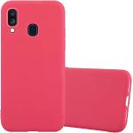 Rote Elegante Cadorabo Samsung Galaxy A40 Hüllen Art: Soft Cases mit Bildern aus Gummi kratzfest 