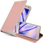 Rosa Elegante Cadorabo Samsung Galaxy A5 Hüllen Art: Flip Cases mit Bildern aus Kunstleder klappbar 