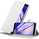 Silberne Cadorabo Samsung Galaxy A6 Plus Hüllen 2018 Art: Flip Cases 